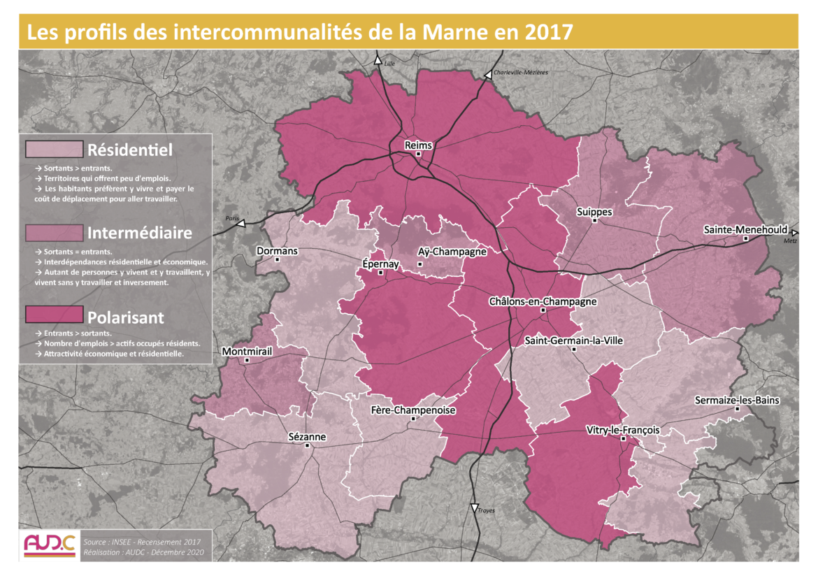 Les profils des intercommunalités de la Marne en 2017
